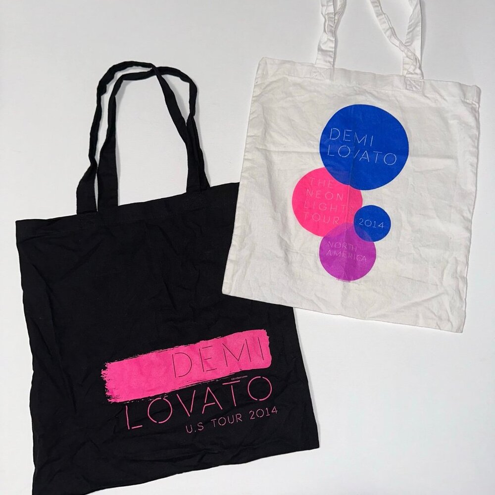 2 2014 DEMI LOVATO TOTE BAGS
